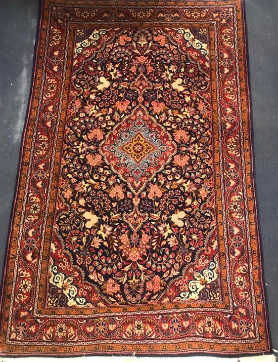 A Persian blue ground Malayaiz rug 165 x 105cm